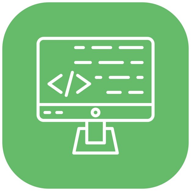 coding vector illustration style