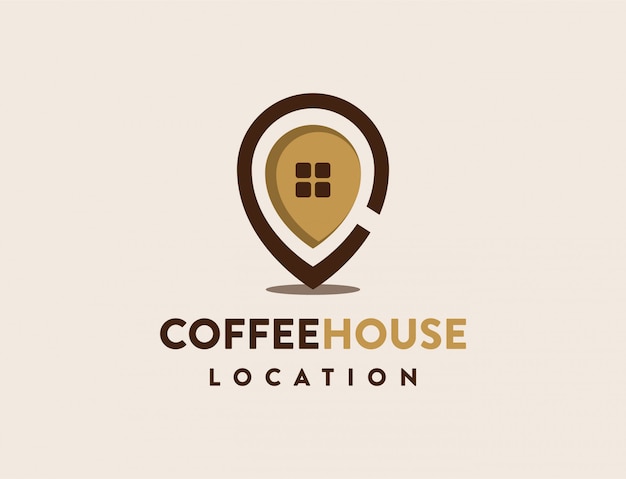 Coffe house pin logo