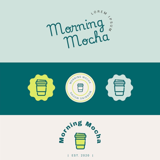Premium Vector Coffe Mocha logo template Premium Vector Coffe Mocha logo template