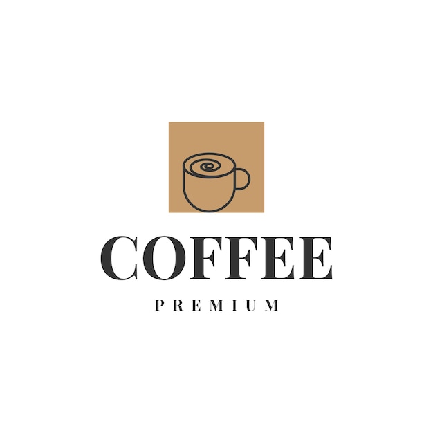 Design del logo premium del caffè