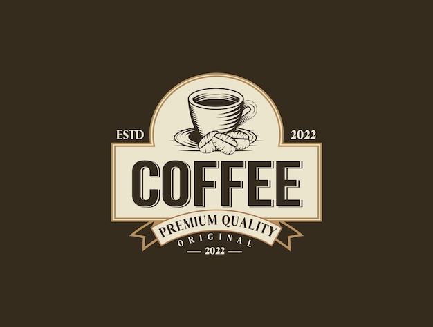 coffe shop retro vintage logo