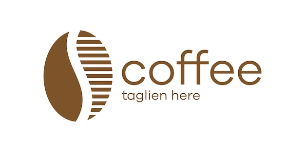 Coffee abstract logo icon vector illustration