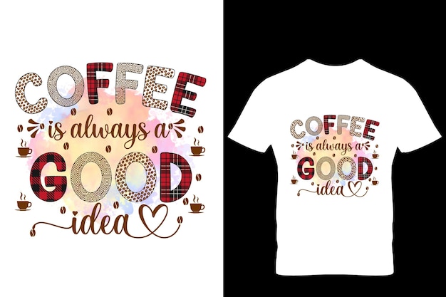Vector coffee awesome t-shirt design