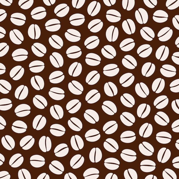 Vector coffee background coffee beans icon vector