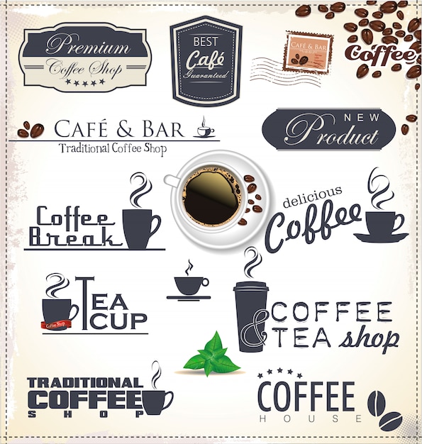 Vector coffee background