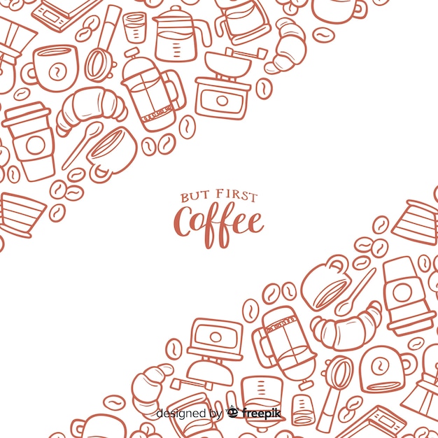 Vector coffee background