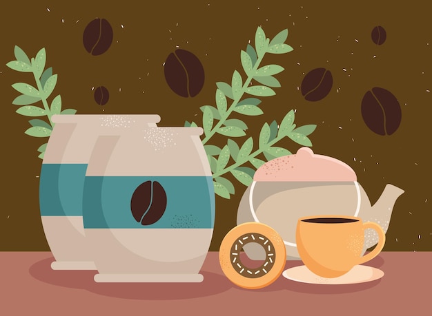 咖啡袋和茶