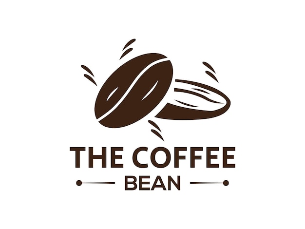 кофе в зернах или кофейня дизайн логотипа вектор