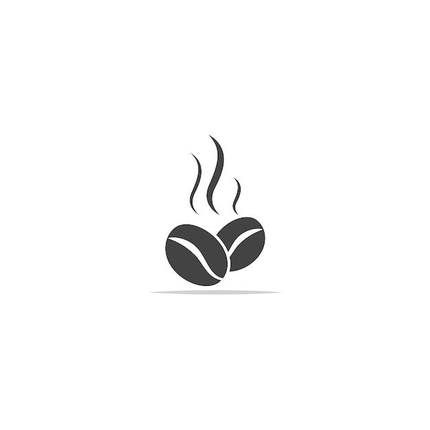 Coffee bean icon vector illustration template