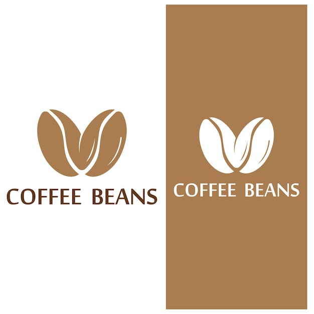 Coffee bean icon vector