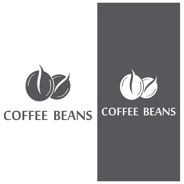 Coffee bean icon vector