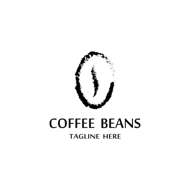 Coffee bean icon vector