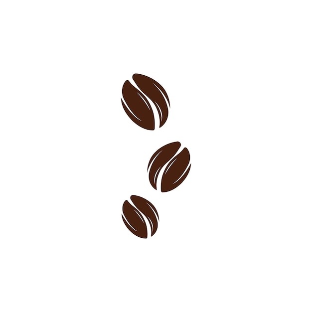 Coffee bean icon vector