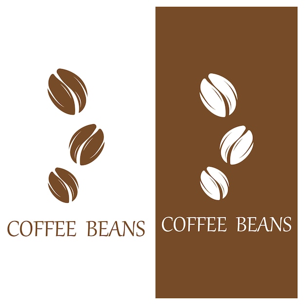 Coffee bean icon vector