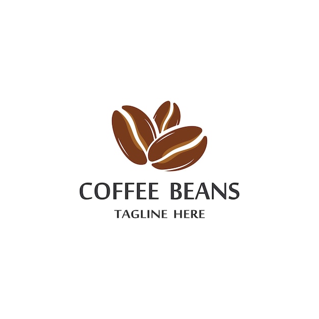 Coffee bean icon vector