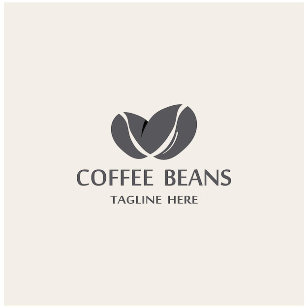 Coffee bean icon vector