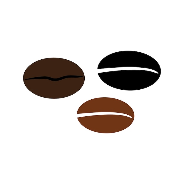 Coffee bean icon vector