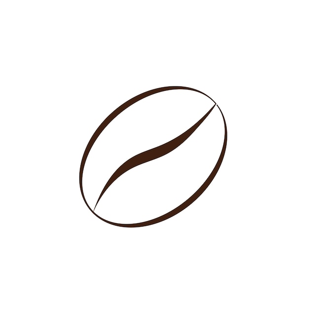 Coffee bean icon vector