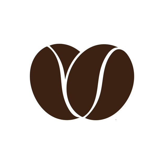 Coffee bean icon vector