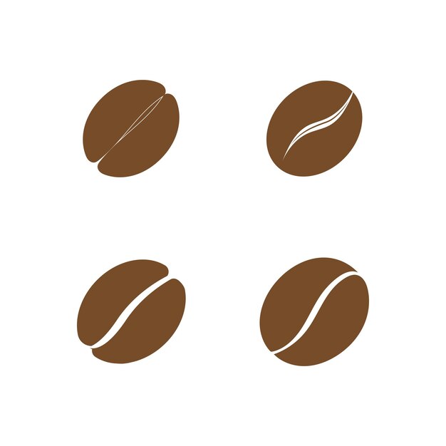 Coffee bean icon vector