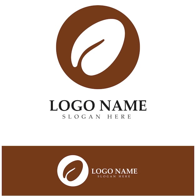 Coffee bean icon vector