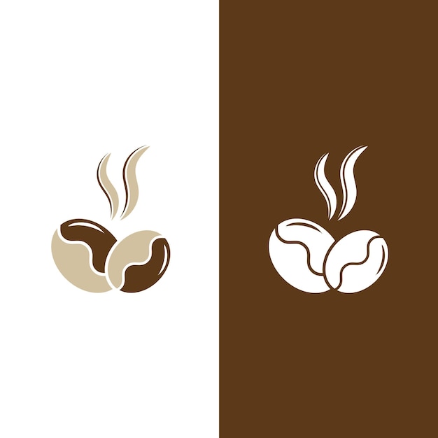 Coffee bean icon vector