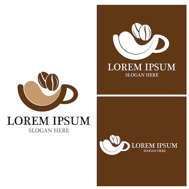 Coffee bean icon vector