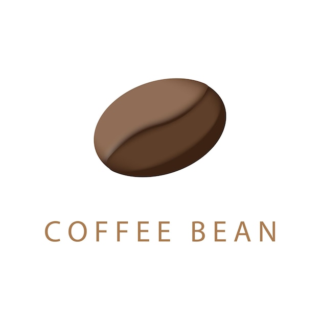 Coffee bean icon vector