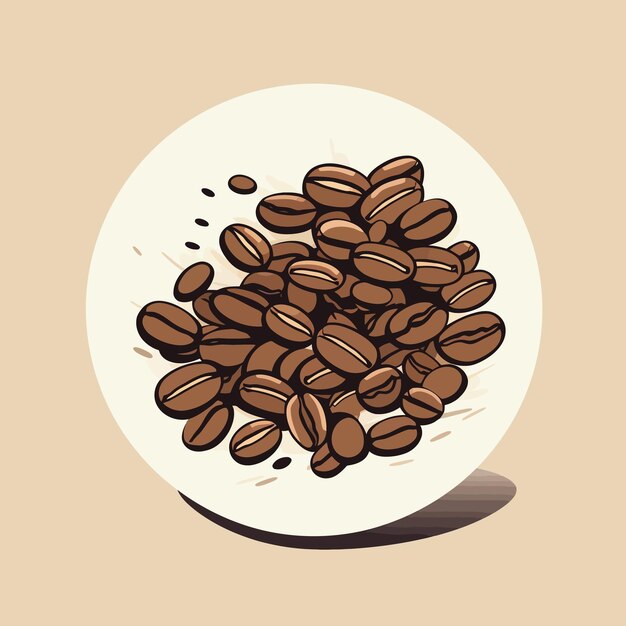 Vector a coffee bean neutral