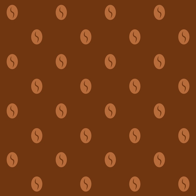 コーヒー豆のベクトルシームレスパターン