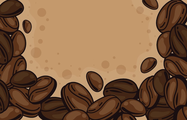 コーヒー豆の背景