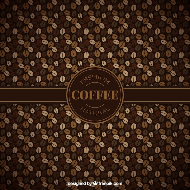 Coffee beans pattern