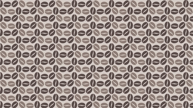 Vector coffee beans pattern