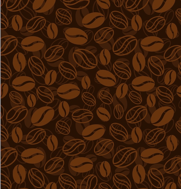 Coffee beans pattern