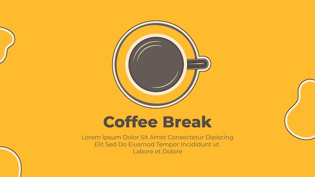 Coffee break infographic template