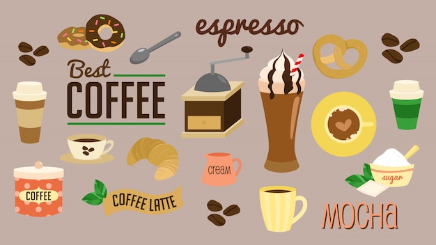 Coffee Break Vector Set