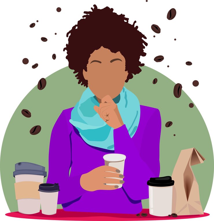 Vector coffee business concept barista making coffee