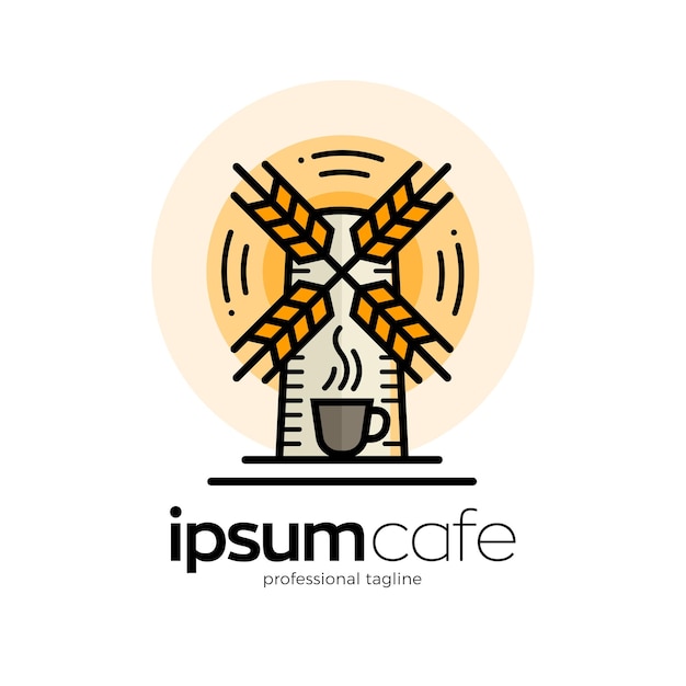 Coffee cafe logo template