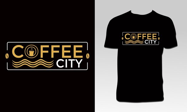 Coffee Calligraphy T Shirt Design