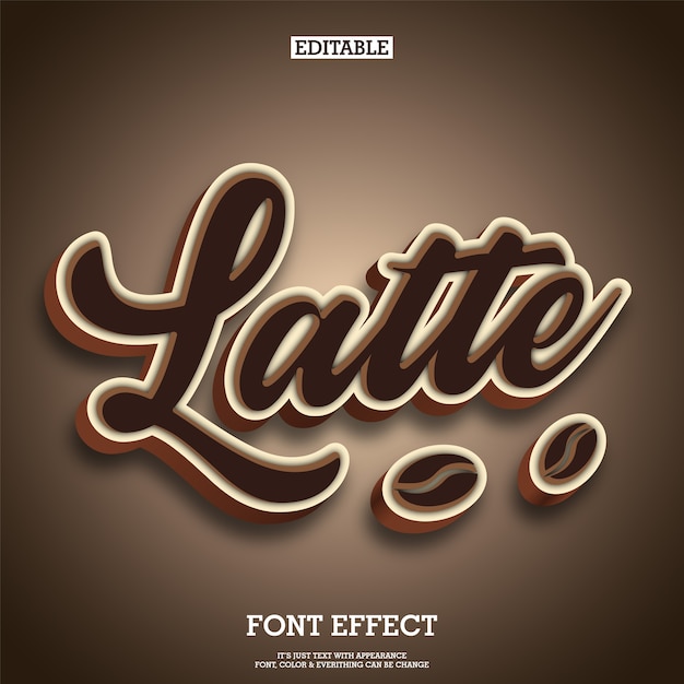 Coffee and chocolate typography text logo brand