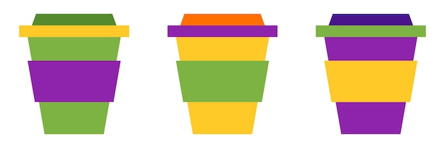 Coffee Cup in flat style isolated