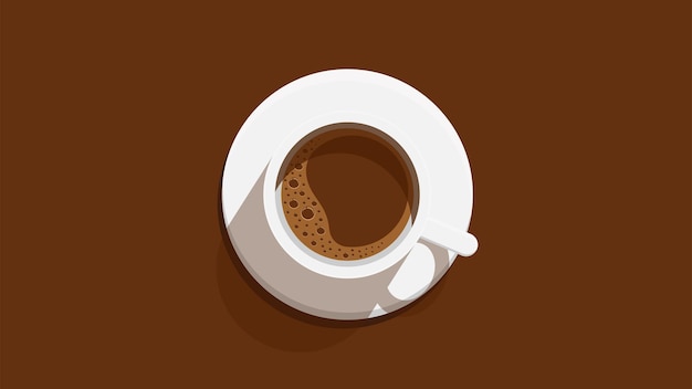 coffee cup flat vector illustration
