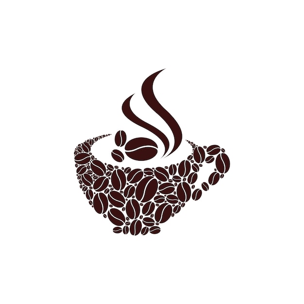 Vector coffee cup icon and symbol vector template illustration