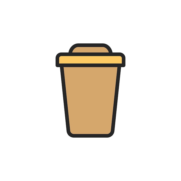 Coffee Cup icon vector template logo trendy collection flat design