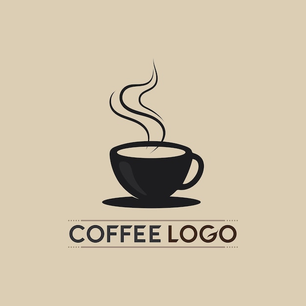 Coffee cup Logo hot drink coffe and tea icon  Template vector icon design