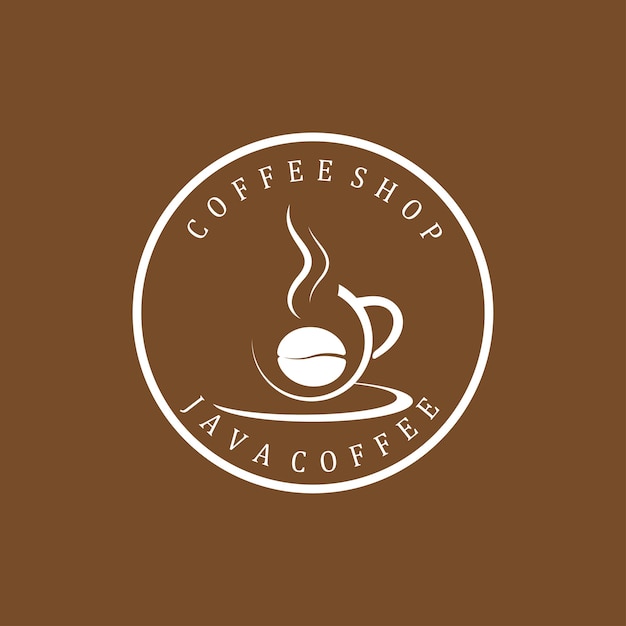 커피 컵 로고 템플릿 벡터 아이콘 일러스트 디자인