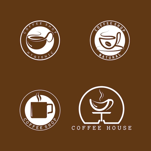 Coffee cup Logo Template vector icon illustration design