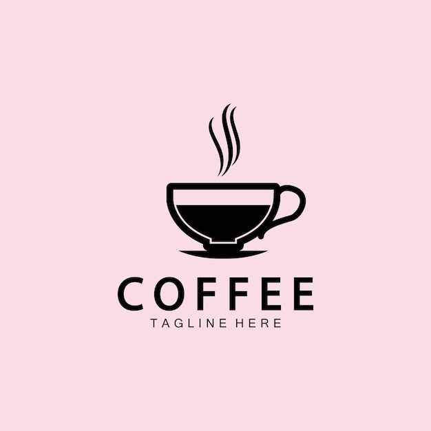 Tazza da caffè logo template icona vettore illustration design