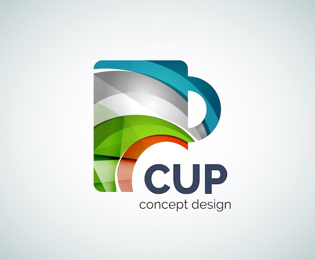 Coffee cup logo template