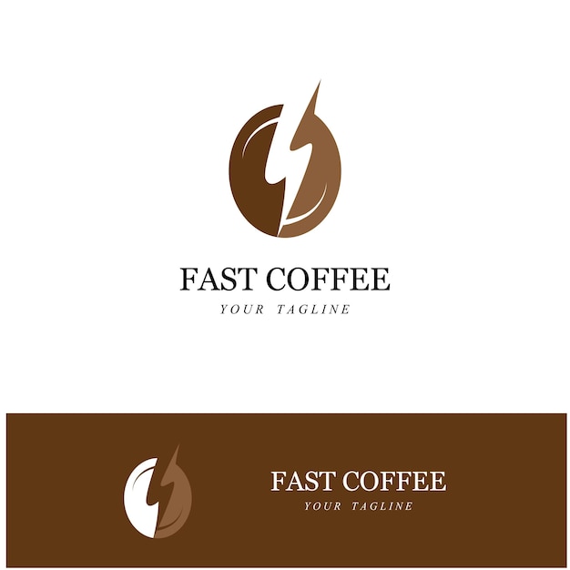 Tazza di caffè logo template